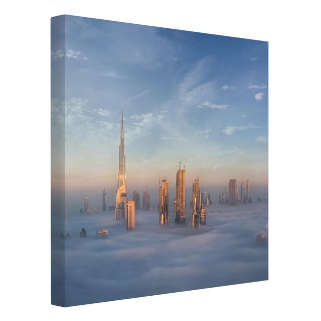 Stampe su tela Dubai sopra le nuvole