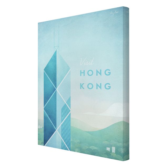 Stampa su tela - Poster Travel - Hong Kong - Verticale 3:2