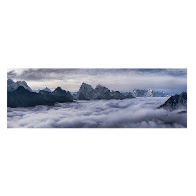 Stampe su tela Mare di nuvole nell'Himalaya