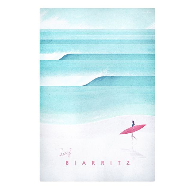Quadri su tela Poster di viaggio - Biarritz
