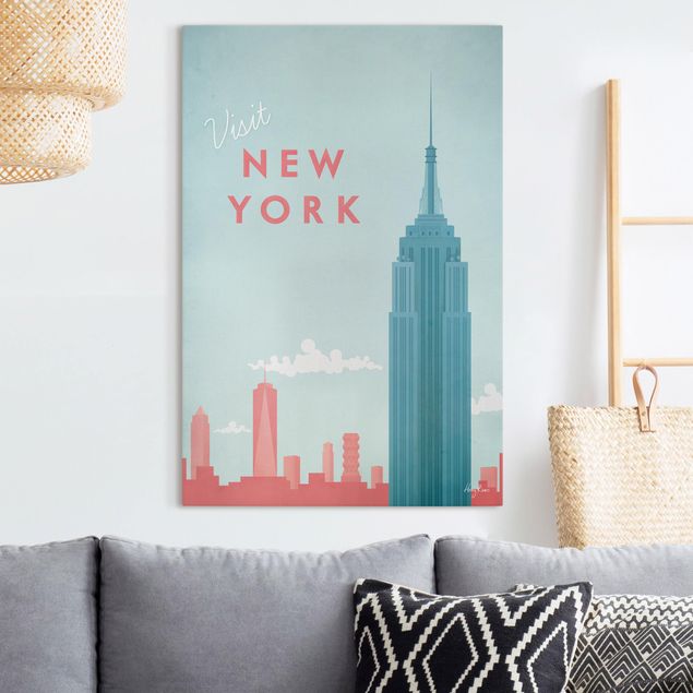 Quadri su tela New York Poster di viaggio - New York