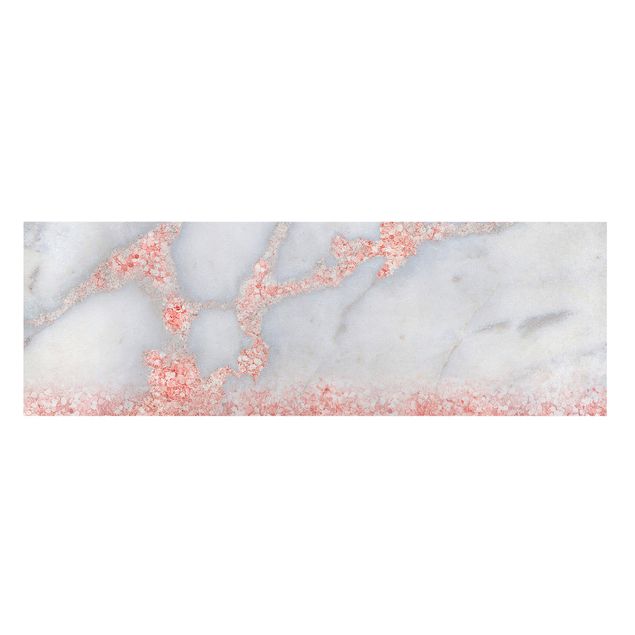 Stampe su tela Effetto marmo con coriandoli rosa chiaro