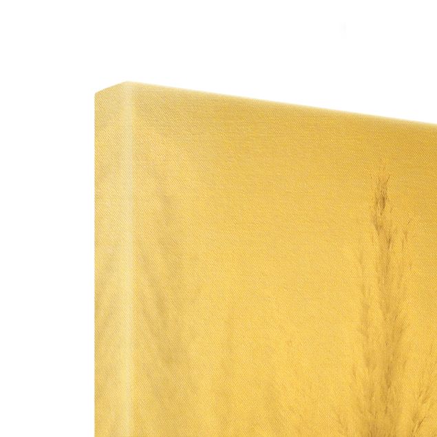 Quadro su tela oro - Morbida erba della Pampas