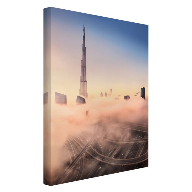 Quadri su tela Skyline di celeste di Dubai
