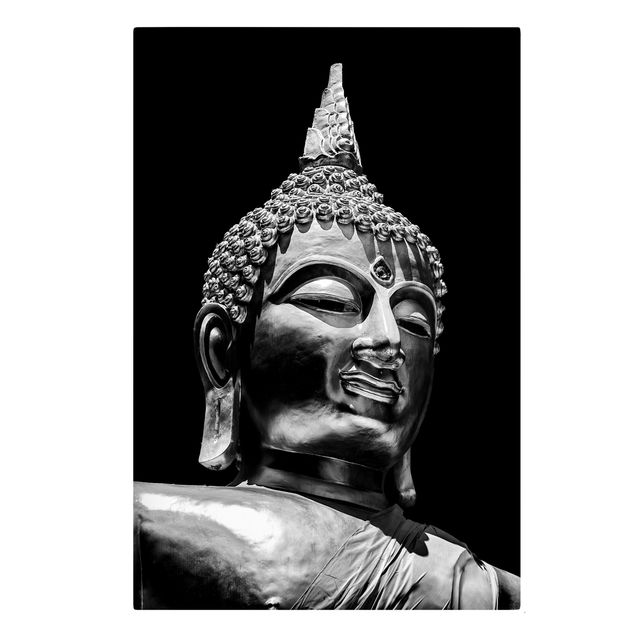 Stampe su tela Volto di statua di Buddha