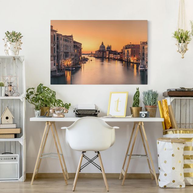 Quadri moderni per soggiorno Venezia d'oro