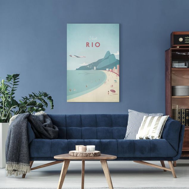 Quadri mare e spiaggia Poster di viaggio - Rio De Janeiro