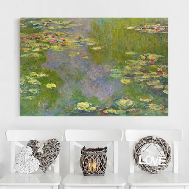 Quadro su tela fiori Claude Monet - Ninfee verdi
