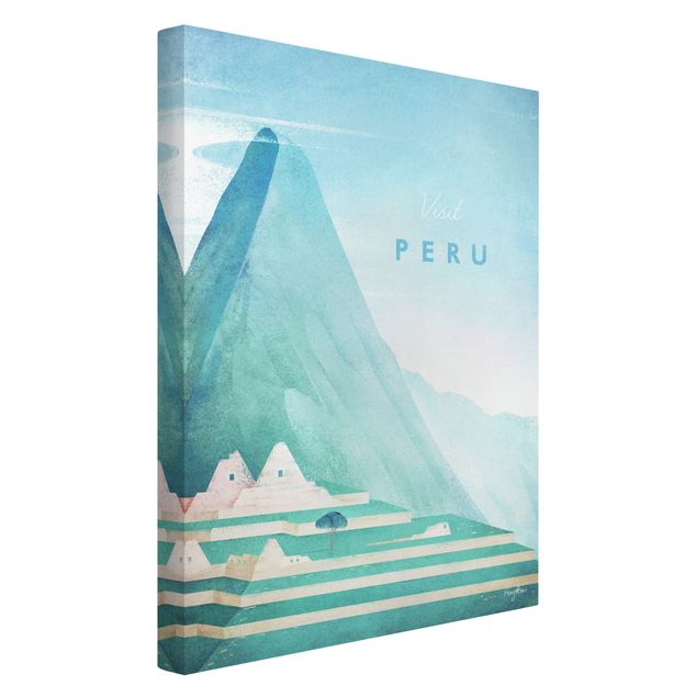 Tele vintage Poster di viaggio - Perù