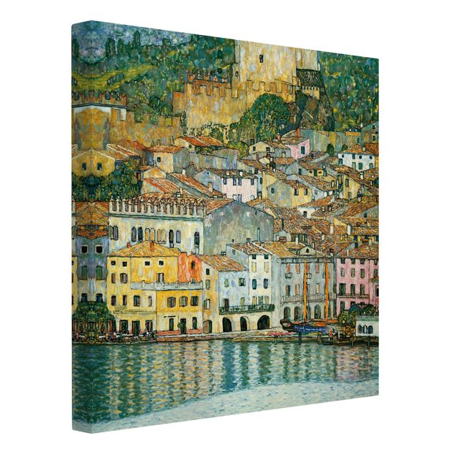 Stampe su tela città Gustav Klimt - Malcesine sul lago di Garda