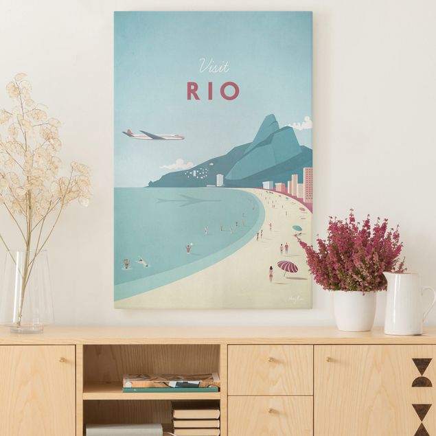 Quadri su tela paesaggio Poster di viaggio - Rio De Janeiro