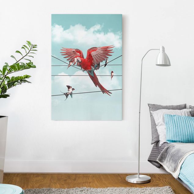 quadri con animali Cielo con uccelli
