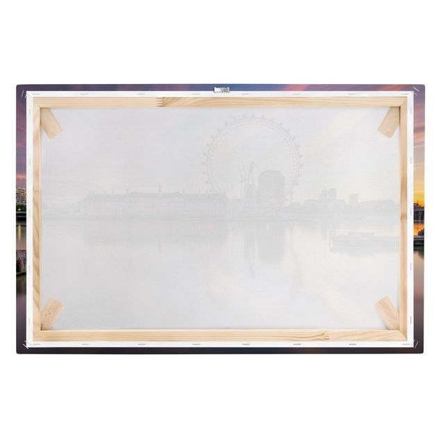 Stampa su tela - London Eye all'alba