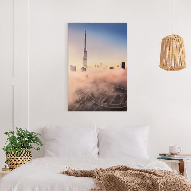 Stampe su tela città Skyline di celeste di Dubai