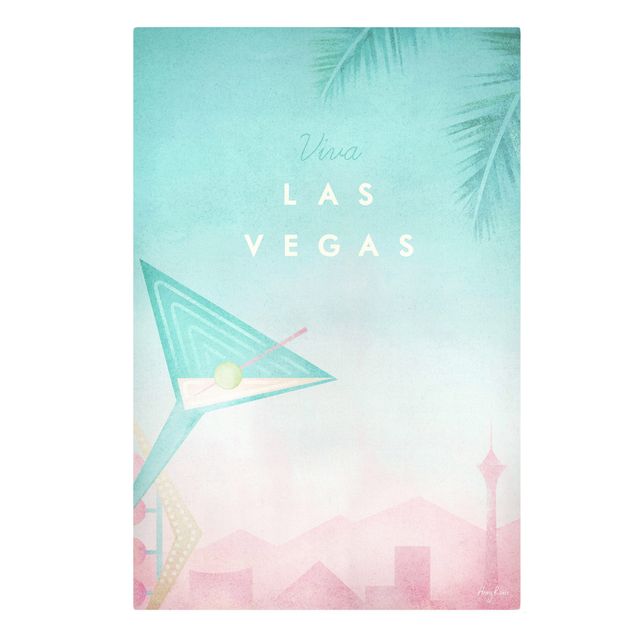 Stampa su tela - Poster Viaggi - Viva Las Vegas - Verticale 3:2