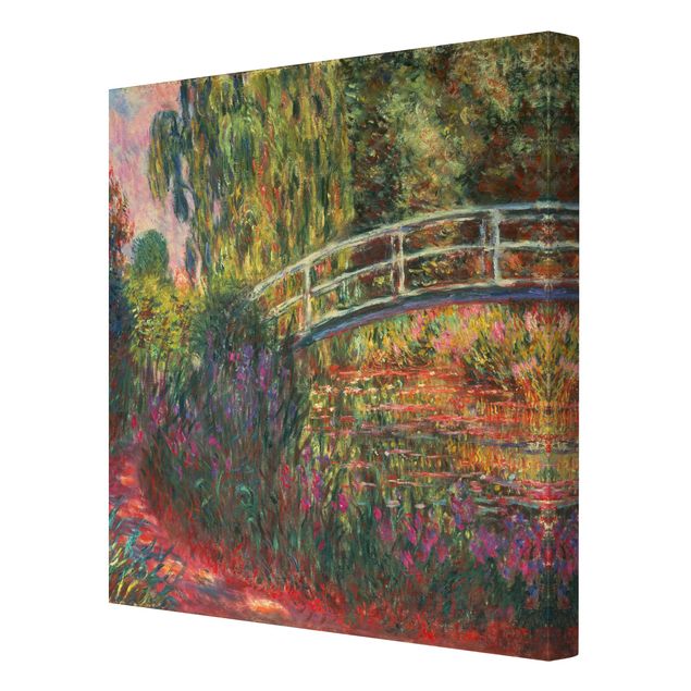 Stampa su tela Claude Monet - Ponte giapponese nel giardino di Giverny