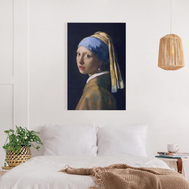 Quadri moderni per soggiorno Jan Vermeer Van Delft - Ragazza con l'orecchino di perla