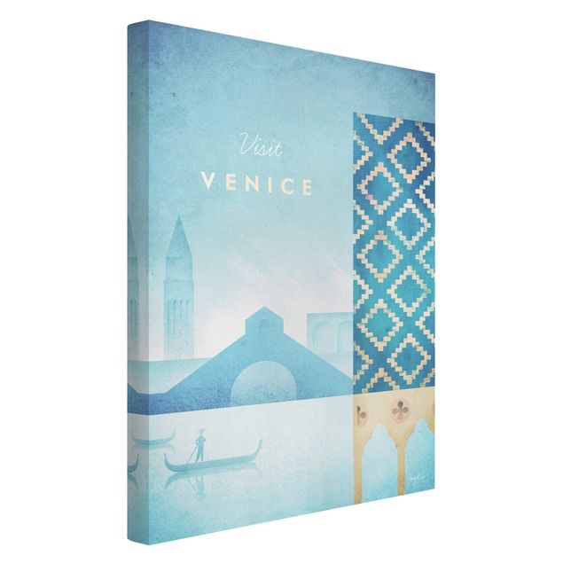 Stampa su tela città Poster di viaggio - Venezia