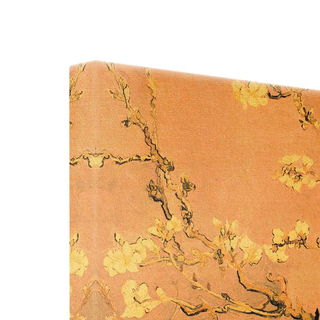 Quadro su tela oro - Vincent van Gogh - Ramo di mandorlo fiorito in rosa antico