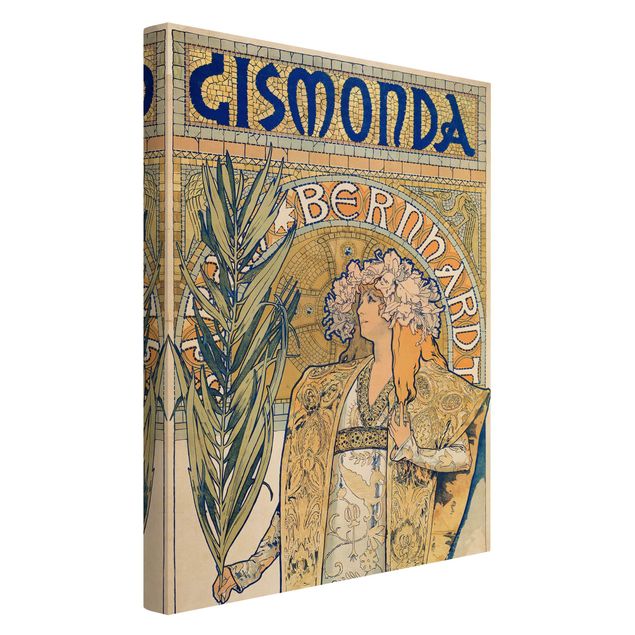 Quadri su tela Alfons Mucha - Manifesto per l'opera teatrale Gismonda