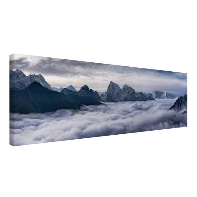 Quadri moderni per soggiorno Mare di nuvole nell'Himalaya