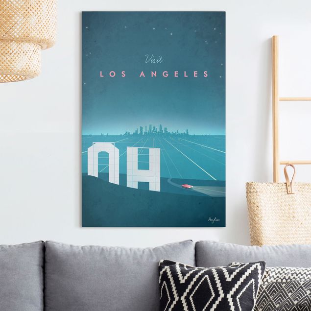 Riproduzioni su tela Poster di viaggio - Los Angeles