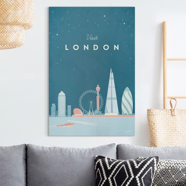 Stampe su tela Londra Poster di viaggio - Londra