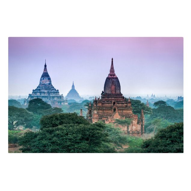 Stampe su tela città Terreno del tempio a Bagan
