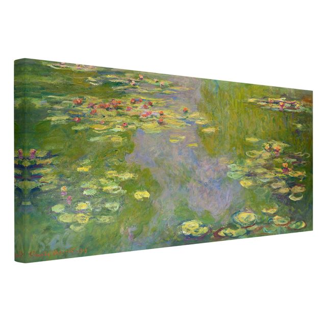 Quadri moderni per soggiorno Claude Monet - Ninfee verdi