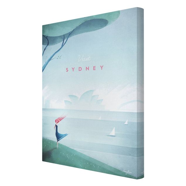 Stampa su tela Poster di viaggio - Sidney