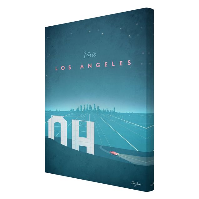 Stampa su tela - Poster Travel - Los Angeles - Verticale 3:2