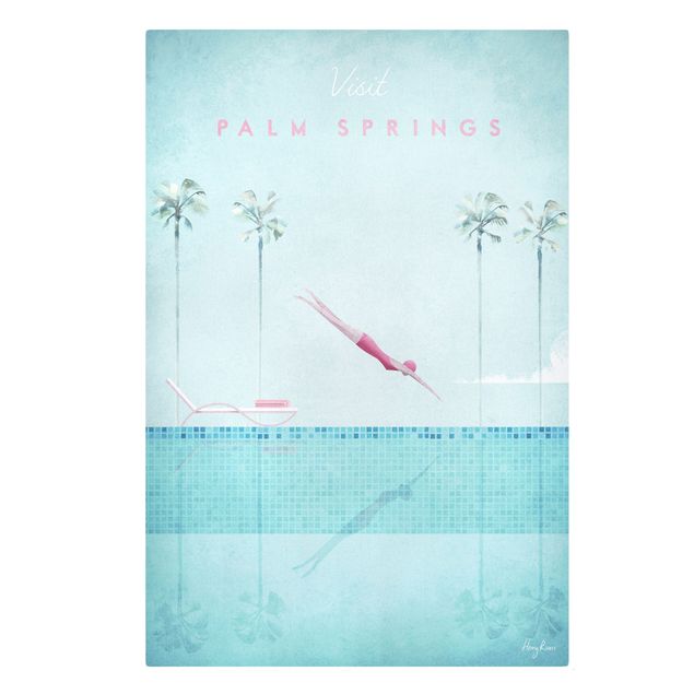 Stampa su tela - Poster Travel - Palm Springs - Verticale 3:2