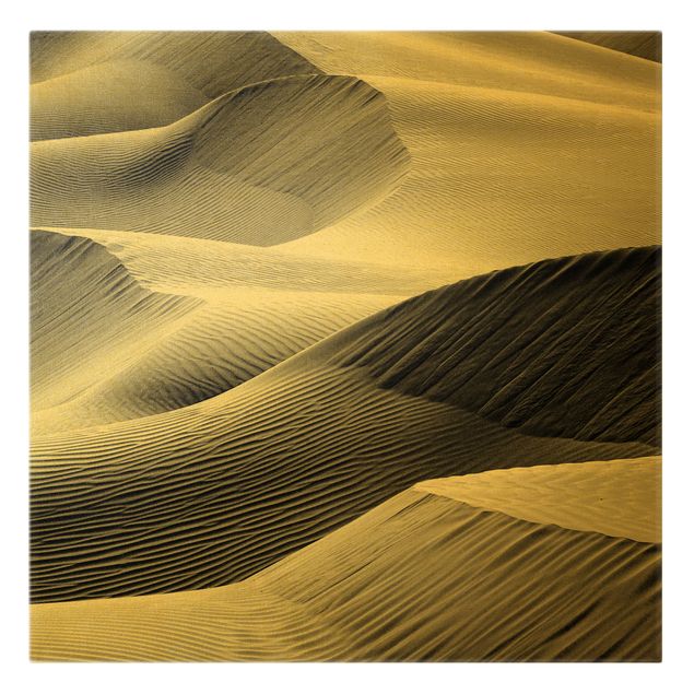 Quadri moderni per soggiorno Motivo di onda nella sabbia del deserto