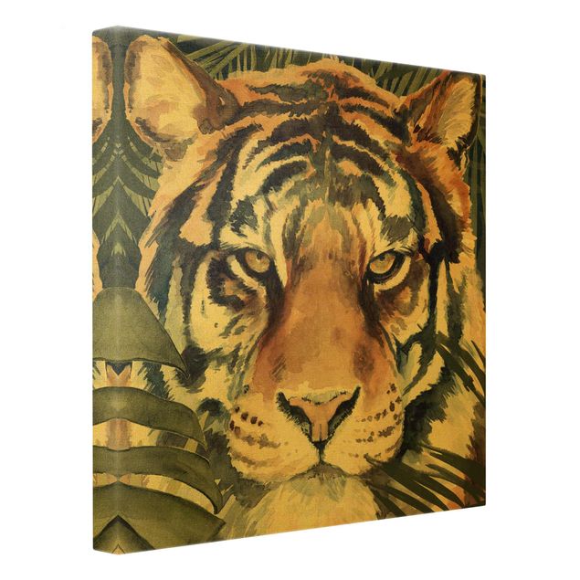 Riproduzioni su tela quadri famosi Tigre nella giungla
