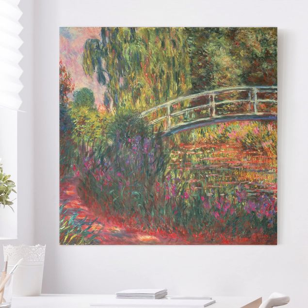Stampe su tela di Claude Monet Claude Monet - Ponte giapponese nel giardino di Giverny