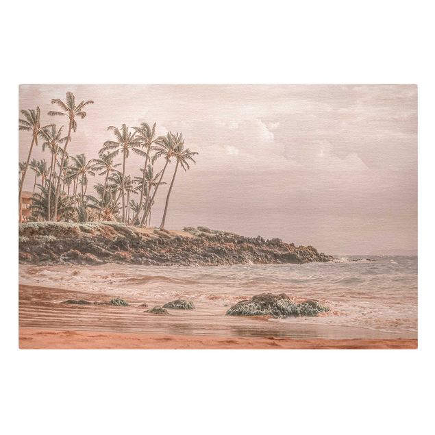 Riproduzione quadri su tela Aloha Hawaii spiaggia