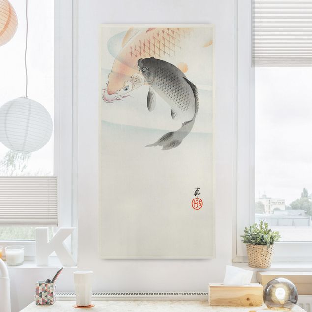 Quadri con pesci Illustrazione vintage di pesci asiatici I