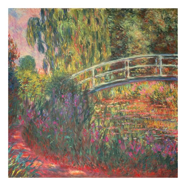 Quadri moderni per soggiorno Claude Monet - Ponte giapponese nel giardino di Giverny