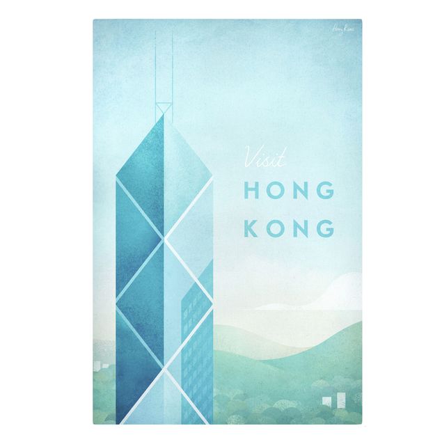 Quadri su tela Poster di viaggio - Hong Kong