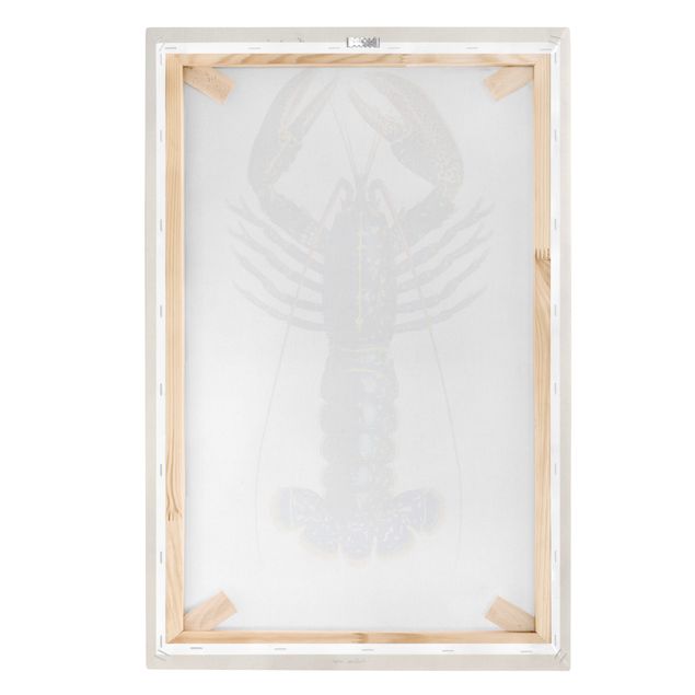 Stampa su tela - Vintage Blue Board Lobster - Verticale 3:2