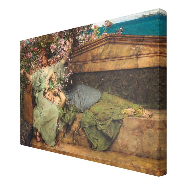 Stampe su tela Sir Lawrence Alma-Tadema - Il giardino delle rose