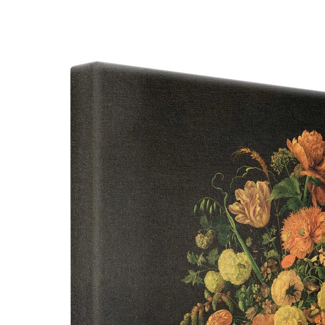 Quadro su tela oro - Jan Davidsz de Heem - Bouquet di fiori scuro