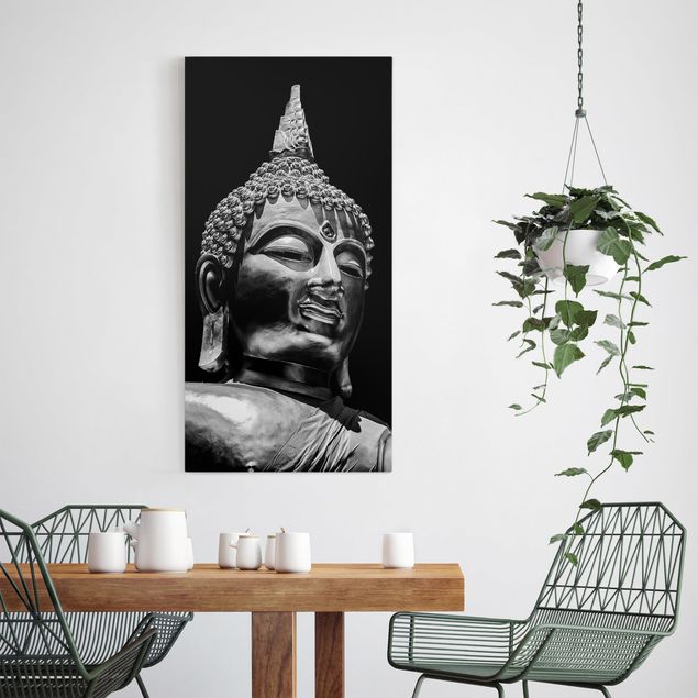 Riproduzioni su tela quadri famosi Volto di statua di Buddha