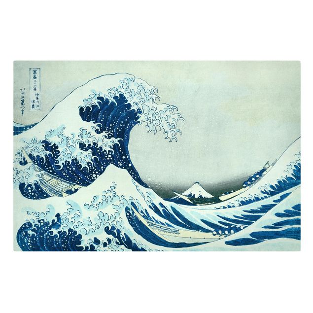 Quadri su tela - Katsushika Hokusai - La grande onda di Kanagawa un