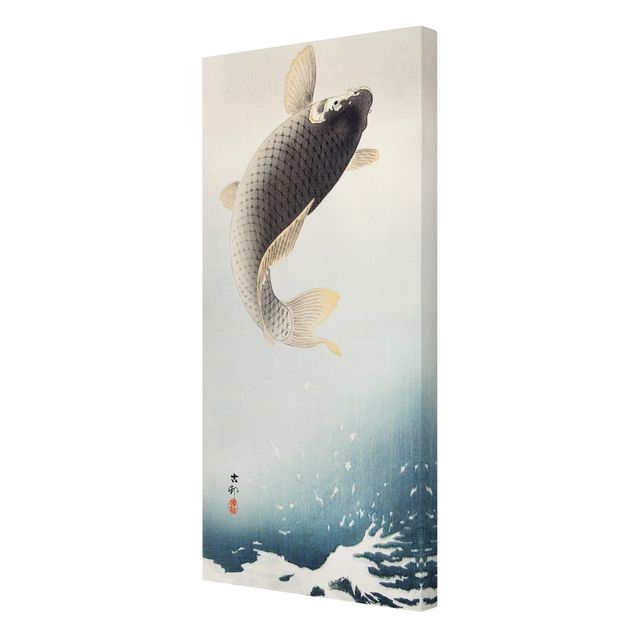 Stampe su tela Illustrazione vintage di pesci asiatici II
