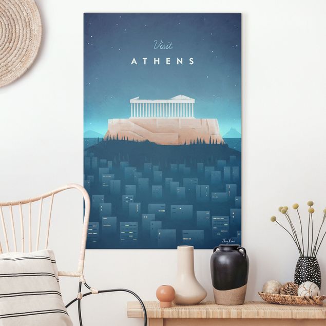 Riproduzione quadri su tela Poster di viaggio - Atene