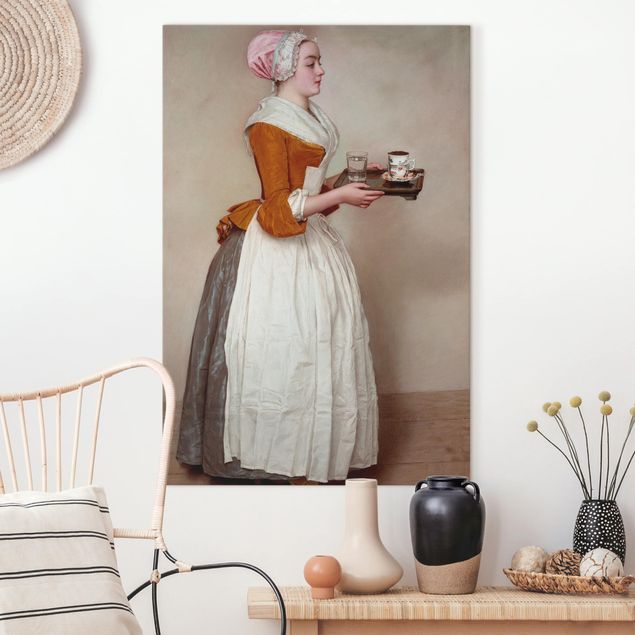 Riproduzioni su tela Jean Etienne Liotard - La ragazza del cioccolato