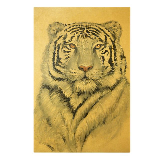 Riproduzioni su tela quadri famosi Ritratto Tigre Bianca II