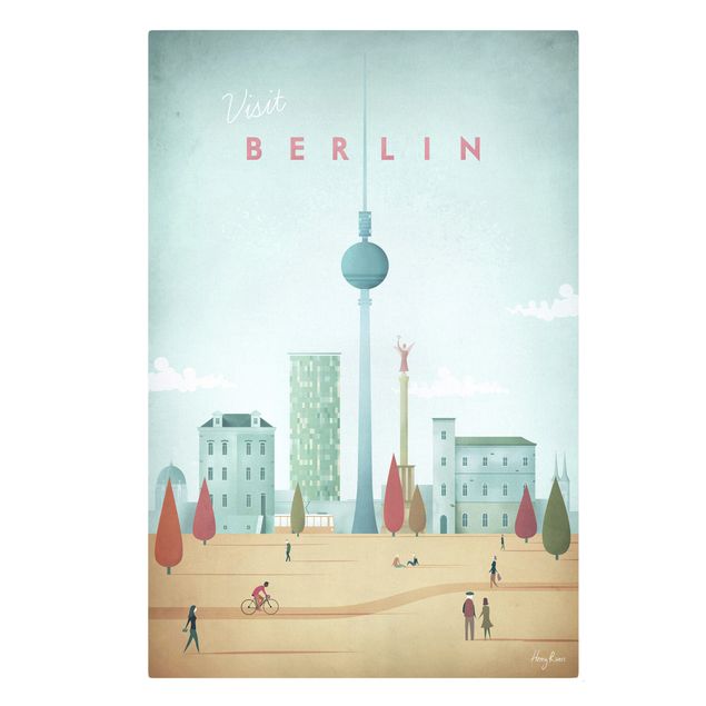 Stampe su tela Poster di viaggio - Berlino