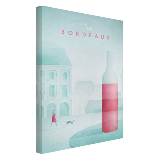 Stampa su tela Poster di viaggio - Bordeaux